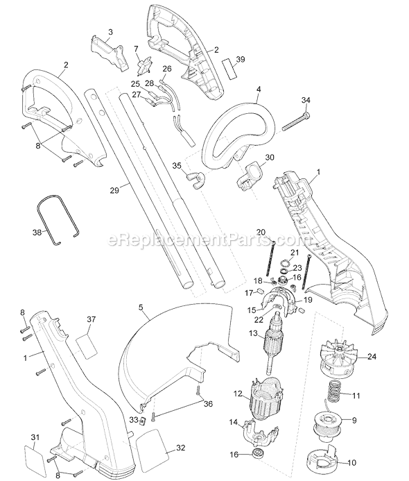 Black and Decker ST5000 Type 2 12 Groom-N-Edge Page A Diagram