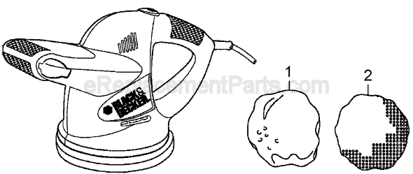 Black and Decker WP900 Type 1 Waxer/Polisher Page A Diagram