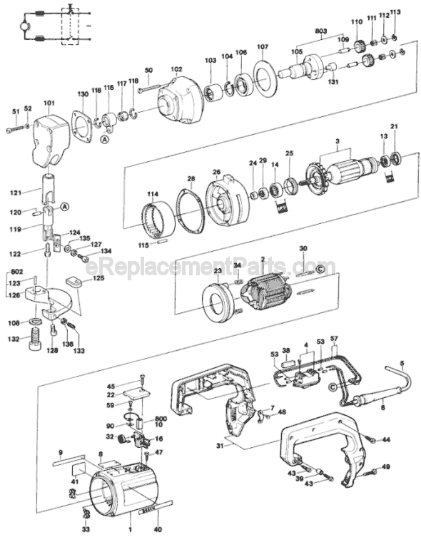 Bosch 1507 (0601507134) 10 Gauge Shear Page A Diagram