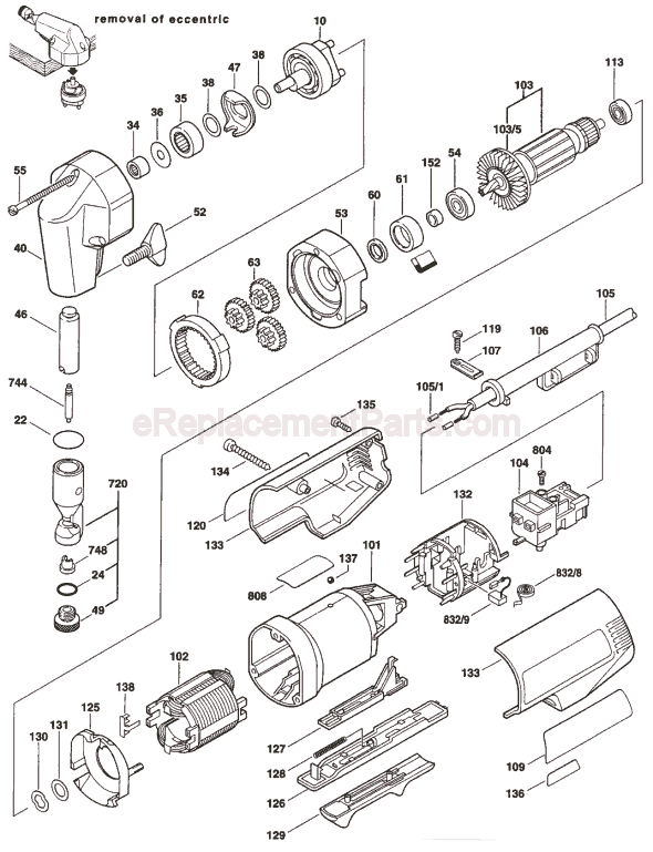 Bosch 1529B (0601529239) 18 Gauge Nibbler Page A Diagram