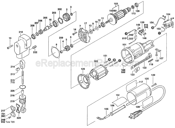 Bosch 1534 (0601534139) 16 Gauge Nibbler Page A Diagram