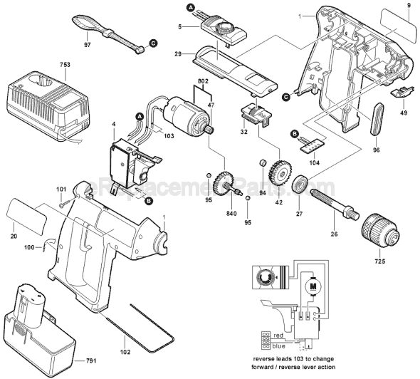 Bosch 3100.339 (0601938339) Drill Page A Diagram