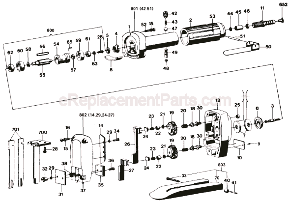 Bosch 7595 (0607595100) Air Foam Rubber Cutter Page A Diagram