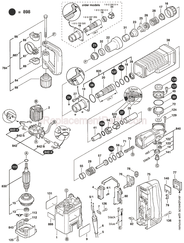 Bosch 11309EVS (0611309734) Demolition Hammer Page A Diagram
