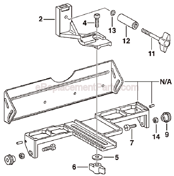 Bosch 2607001078 (2607001078) Parallel Fence Page A Diagram
