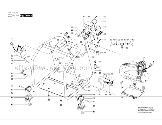 Bosch CET3-10 3GL Electric Hand Carry Compressor Page A Diagram