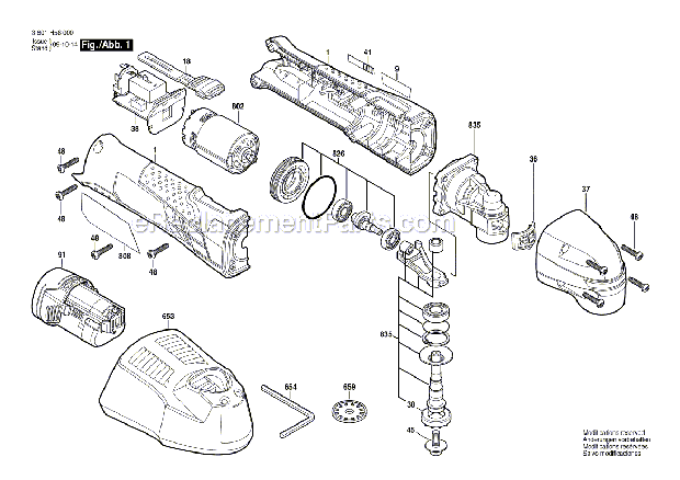 Bosch PS50-2A 12V Multi-X Cutting Kit Page A Diagram