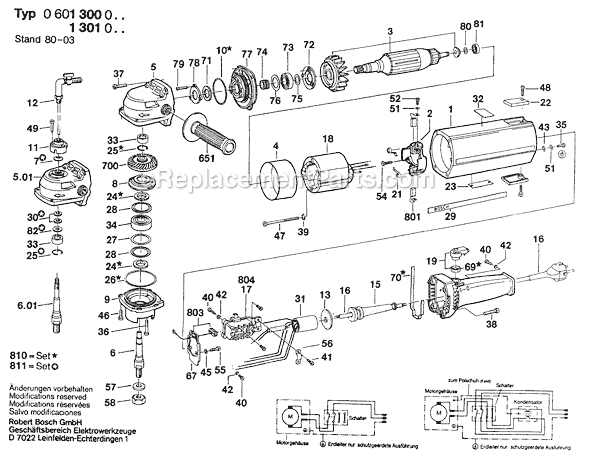 Bosch USW(J)77..S3 (0601301039) Angle Grinder Page A Diagram