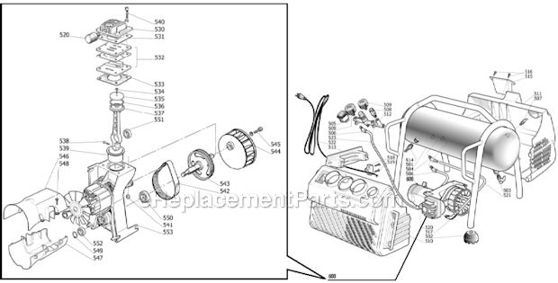 Bostitch CAP1512-OF (Type 0) Air Compressor Page A Diagram