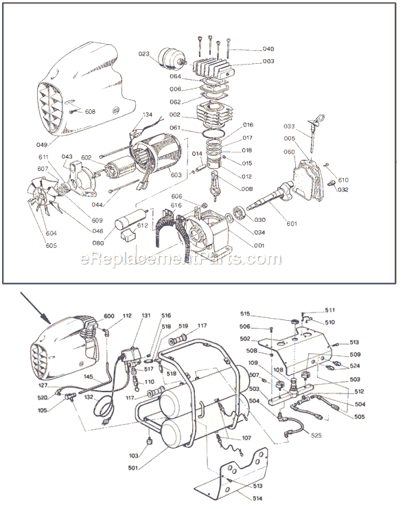 Bostitch CAP2045ST-OL Air Compressor Page A Diagram