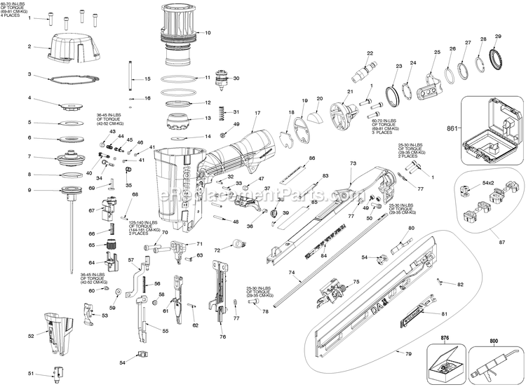 Bostitch DA1564K (Type 0) Nailer 15ga Da F Power Tool Page A Diagram