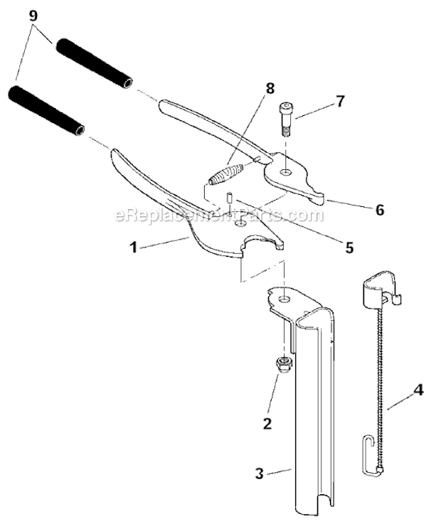 Bostitch HFP9 (Type 0) Fence Pliers Page A Diagram
