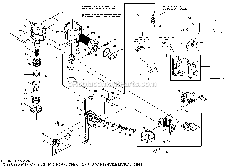 Bostitch N70CBM (Type 0) Coil-Fed Nailer Power Tool Page A Diagram