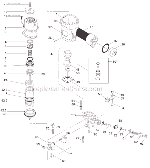 Bostitch N80CBMLPAL Coil-Fed Pneumatic Nailer Page A Diagram