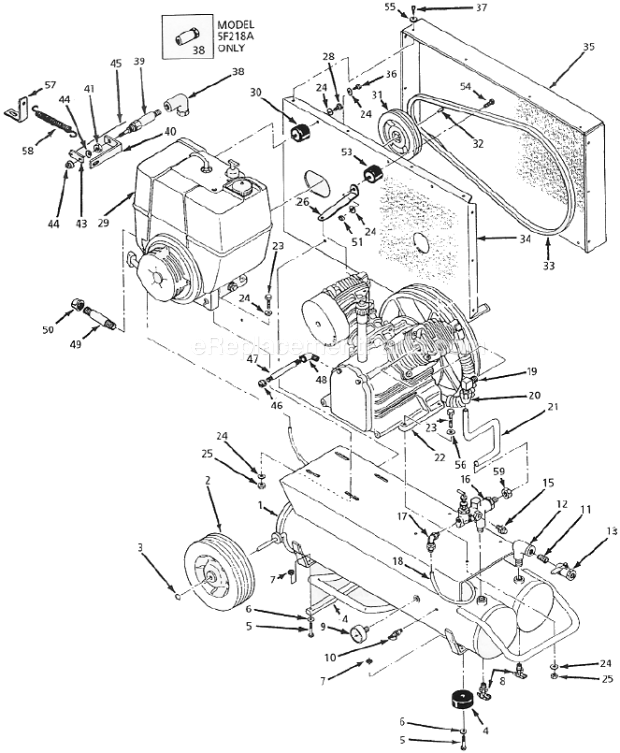 Campbell Hausfeld 5F219A Air Compressor Page A Diagram