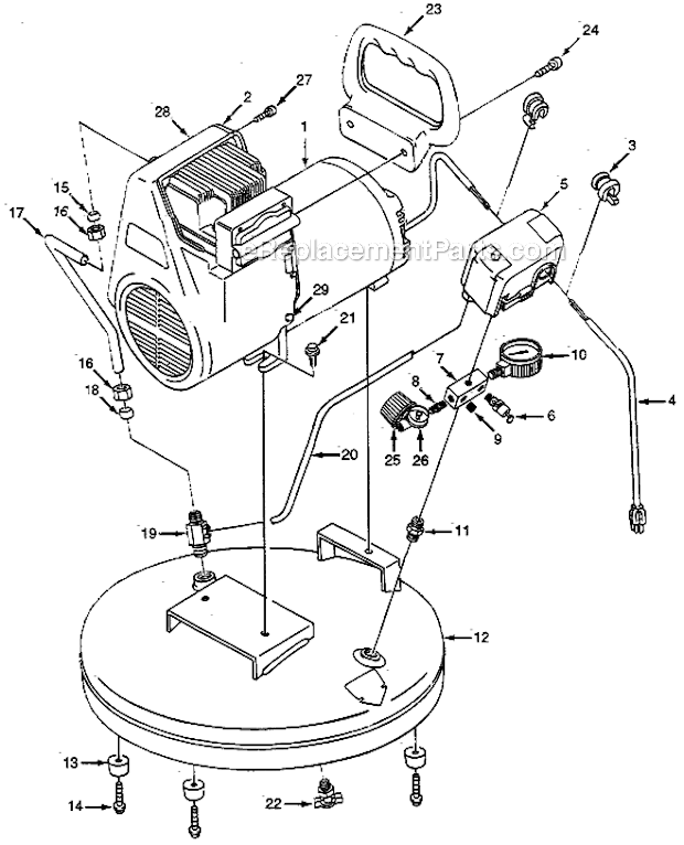 Campbell Hausfeld WL5043 Portable Air Compressor Page A Diagram