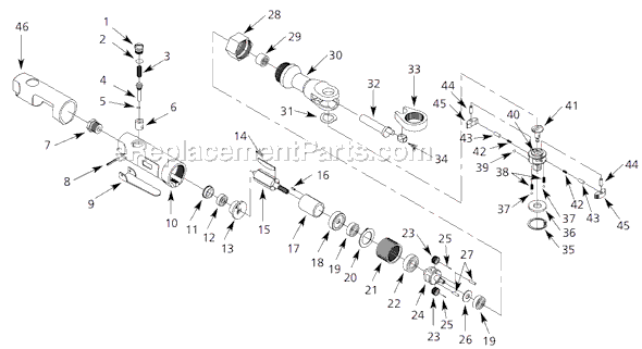 Campbell Hausfeld IFT501 (2003.06) 3/8 Air Ratchet Page A Diagram