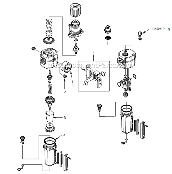 Campbell Hausfeld PA207802 (2000.04) Filter / Pressure Regulator / Lubricator Page A Diagram