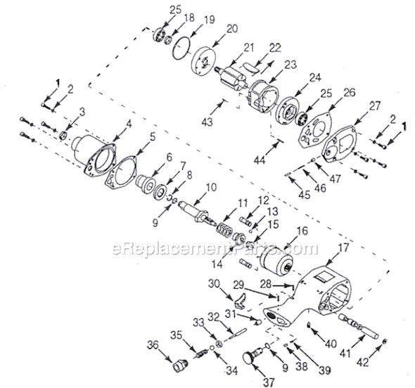 Campbell Hausfeld PL153699 (1992.08) 3/4 in. Impact Wrench Page A Diagram