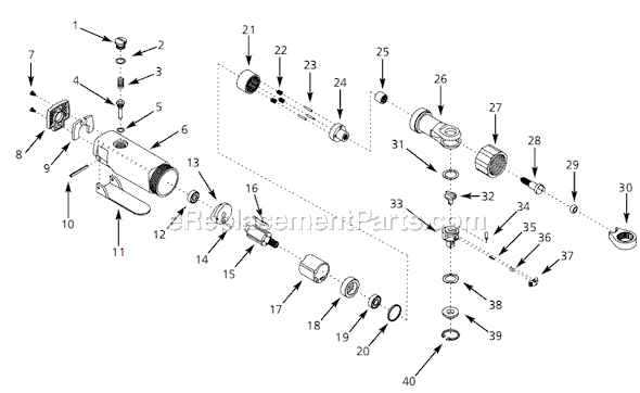 Campbell Hausfeld PL1547 (2002.02) 1/4 in. Air Ratchet Page A Diagram