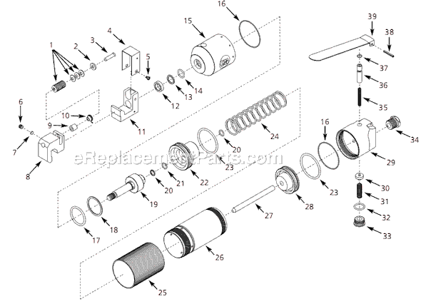Campbell Hausfeld PL1550 (1999.01) Air Punch / Flange Tool Page A Diagram