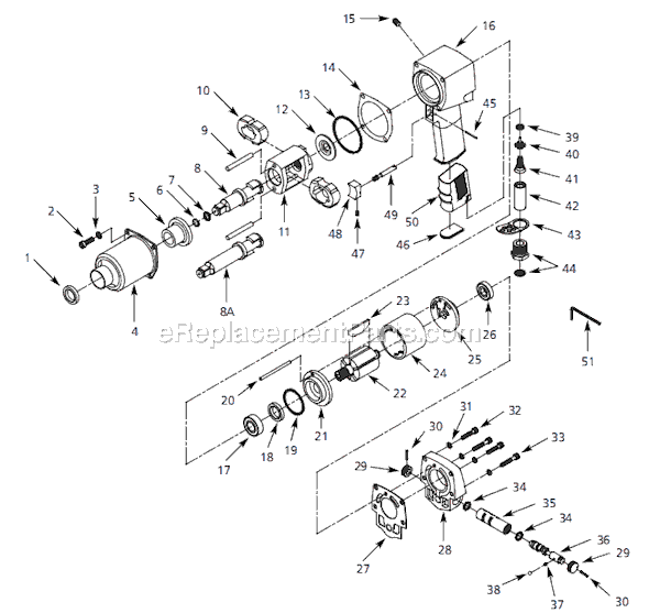 Campbell Hausfeld PL250298 (2002.11) 1/2 in. Impact Wrench Page A Diagram