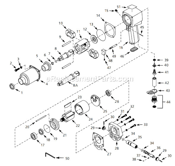 Campbell Hausfeld PL2502 (2000.09) 1/2 in. Impact Wrench Page A Diagram