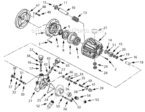 Campbell Hausfeld PM041804AV Pressure Washer Pump Page A Diagram