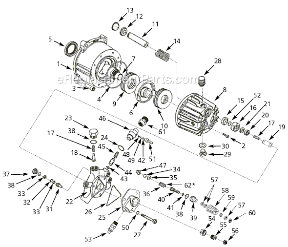 Campbell Hausfeld PM041808SJ Pressure Washer Pump Page A Diagram