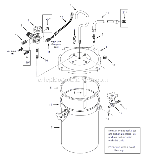 Campbell Hausfeld PT281303 (2005.05) Paint Tank Page A Diagram