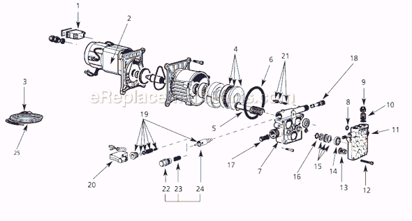 Campbell Hausfeld PW134505AV Universal Pump Page A Diagram