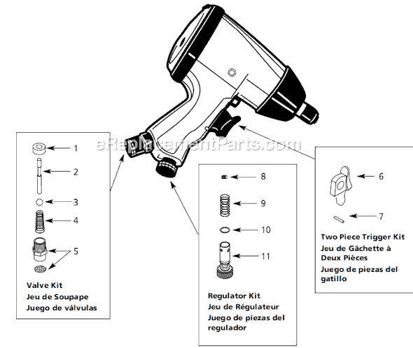 Campbell Hausfeld TL1002 (2000.09) 1/2 in. Impact Wrench Page A Diagram
