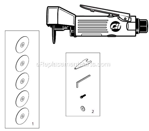 Campbell Hausfeld TL1035 (2002.11) Air Powered Cut-off Tool Page A Diagram