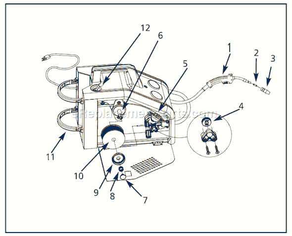 Campbell Hausfeld WG2063 (58-8027-4) Wire Feed Arc Welder Page A Diagram