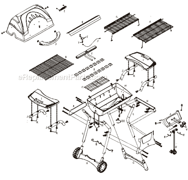 Char-Broil 4617238 (2002-2003) Thermos Gas Grill Page A Diagram
