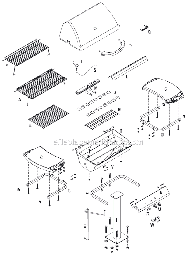 Char-Broil 4638200 Gas Grill Page A Diagram