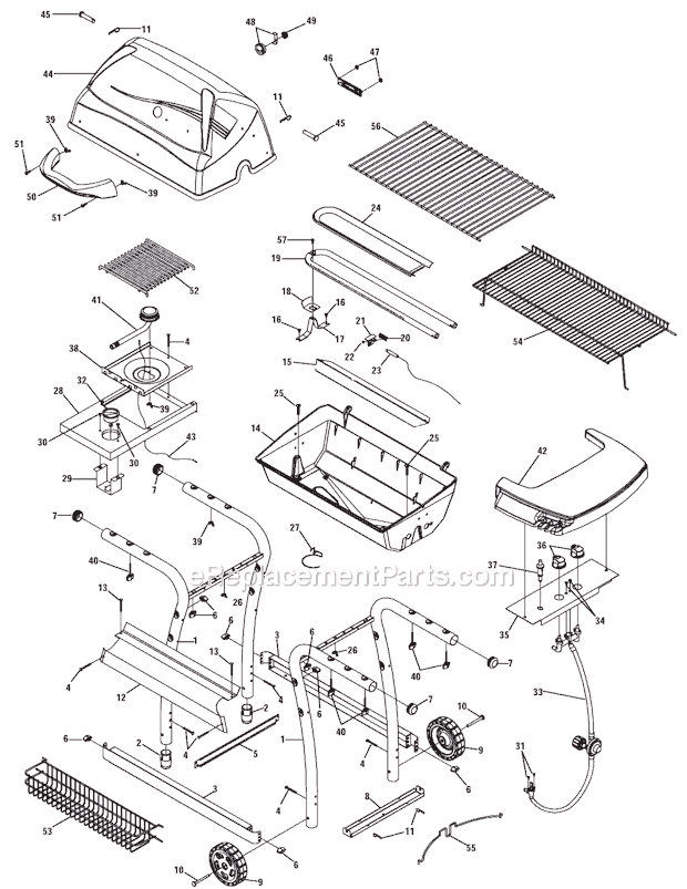 Char-Broil 4638208 Gas Grill Page A Diagram