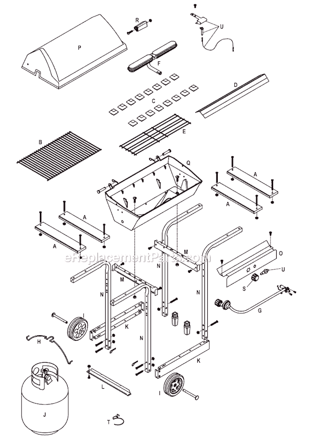 Char-Broil 4655210 Gas Grill Page A Diagram