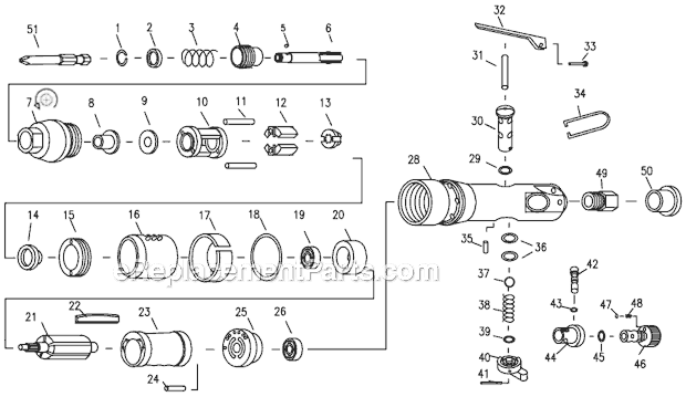Chicago Pneumatic CP2037 (6151922037) Impact Screwdriver Page A Diagram
