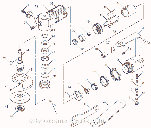 Chicago Pneumatic CP7500 (8941075000) 3/8" Angle Grinder Page A Diagram