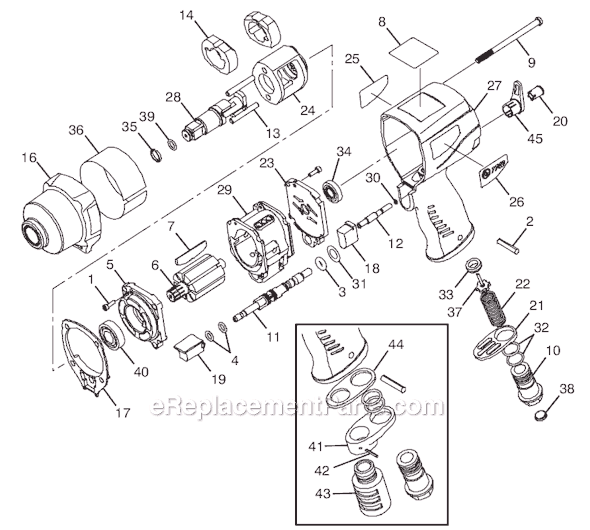 Chicago Pneumatic CP7740Q-2 (8941077404) 1/2" Impact Wrench Page A Diagram