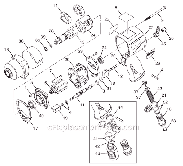 Chicago Pneumatic CP7740Q (8941077408) 1/2" Impact Wrench Page A Diagram