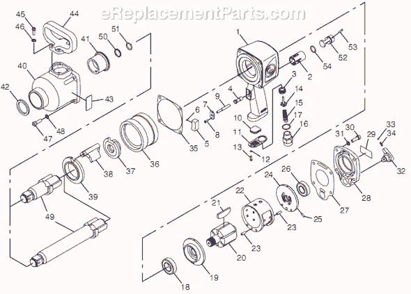 Chicago Pneumatic CP7774 (8941077740) 1" Impact Wrench Page A Diagram