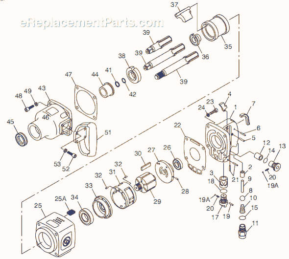 Chicago Pneumatic CP7775-6 (8941077756) 1" Impact Wrench Page A Diagram
