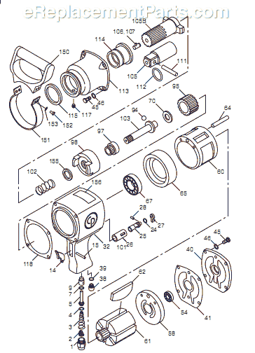 Chicago Pneumatic CP796 (T019799) 1" Impact Wrench Page A Diagram