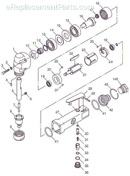 Chicago Pneumatic CP835 (T022550) Nibbler Page A Diagram