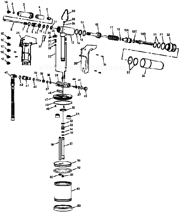 Chicago Pneumatic CP9884 (6151979884) Air Riveter Page A Diagram