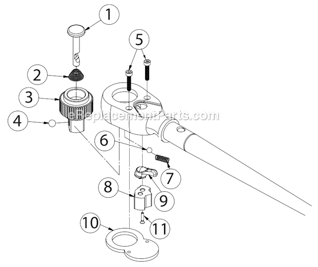 Chicago Pneumatic CP8925 Torque Wrench 1 Page A Diagram