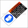Decal-safety Warning - CA144007:Chicago Pneumatic