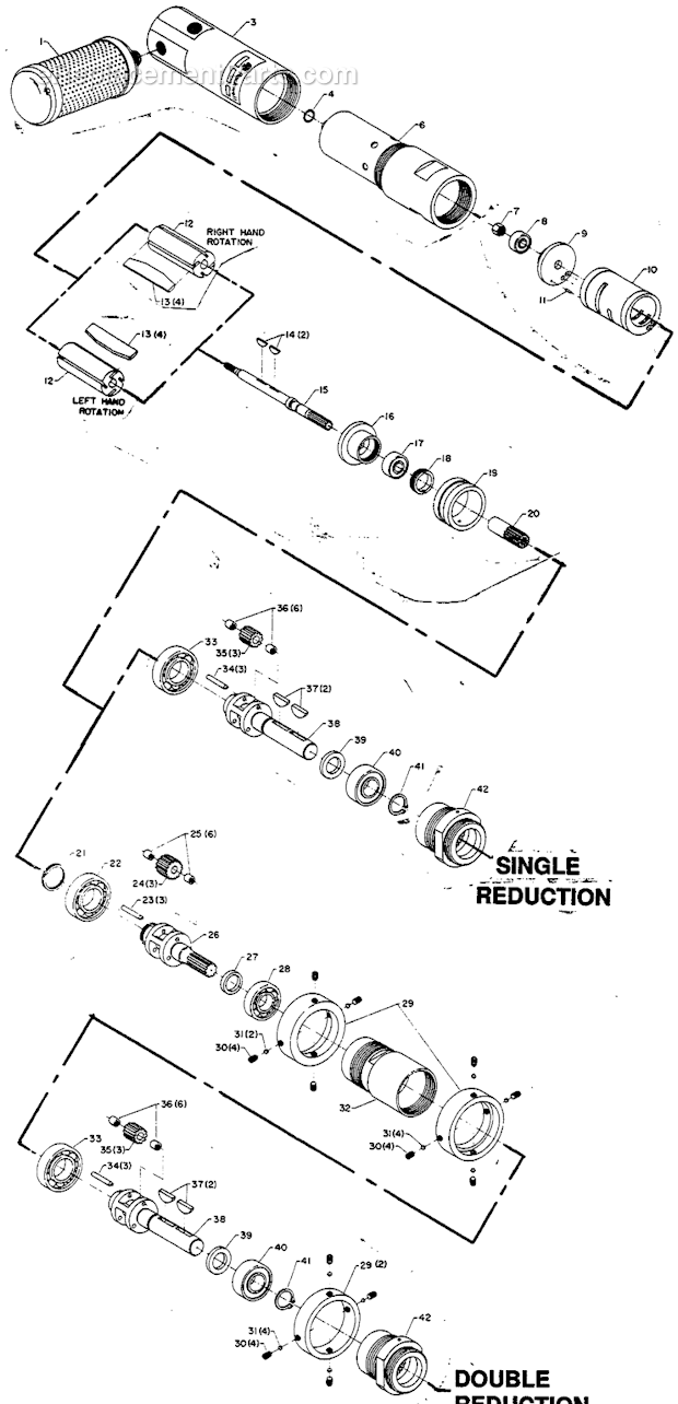 Cleco 61MFN913M Rotary Vane Page A Diagram